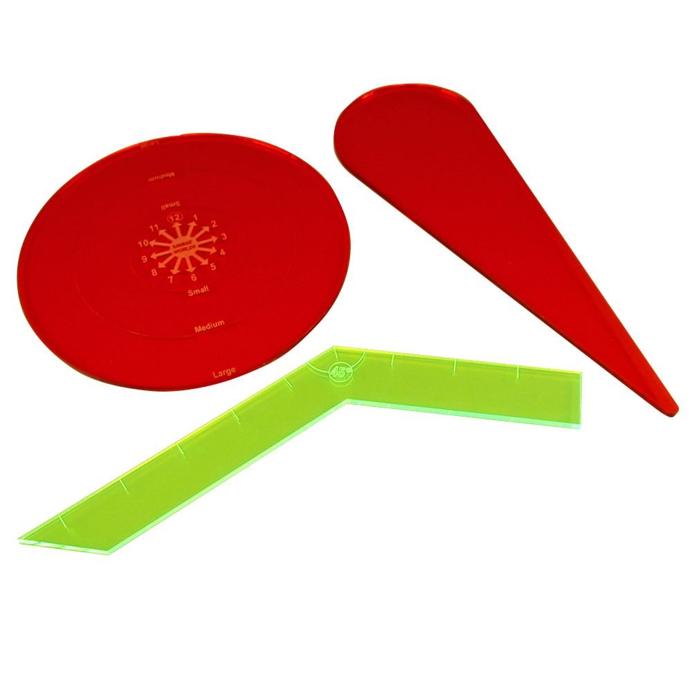 Litko Template Set | Compatible With Savage Worlds | Blast | Cone | Turn | Explosion | Area Effect (Template Set)