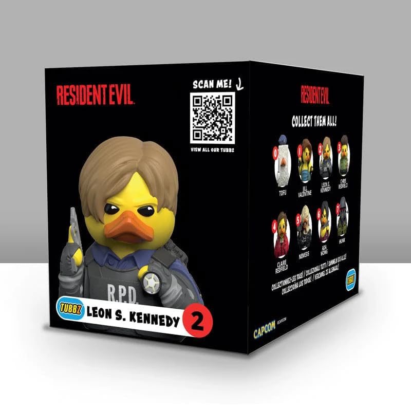 TUBBZ Leon S. Kennedy Collectible Vinyl Duck Figure - Boxed Edition - Official Resident Evil Merchandise