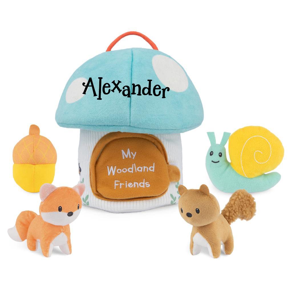 The Trendy Turtle Personalized Kids Baby Gifts Woodland Friends Playset With Sensory Play Toys