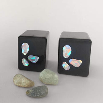 Pebble Stone Korean Flower Card Game Hwatu - Hand-Drawn Illustration, Multicolor, Plastic, Model 43288-20055