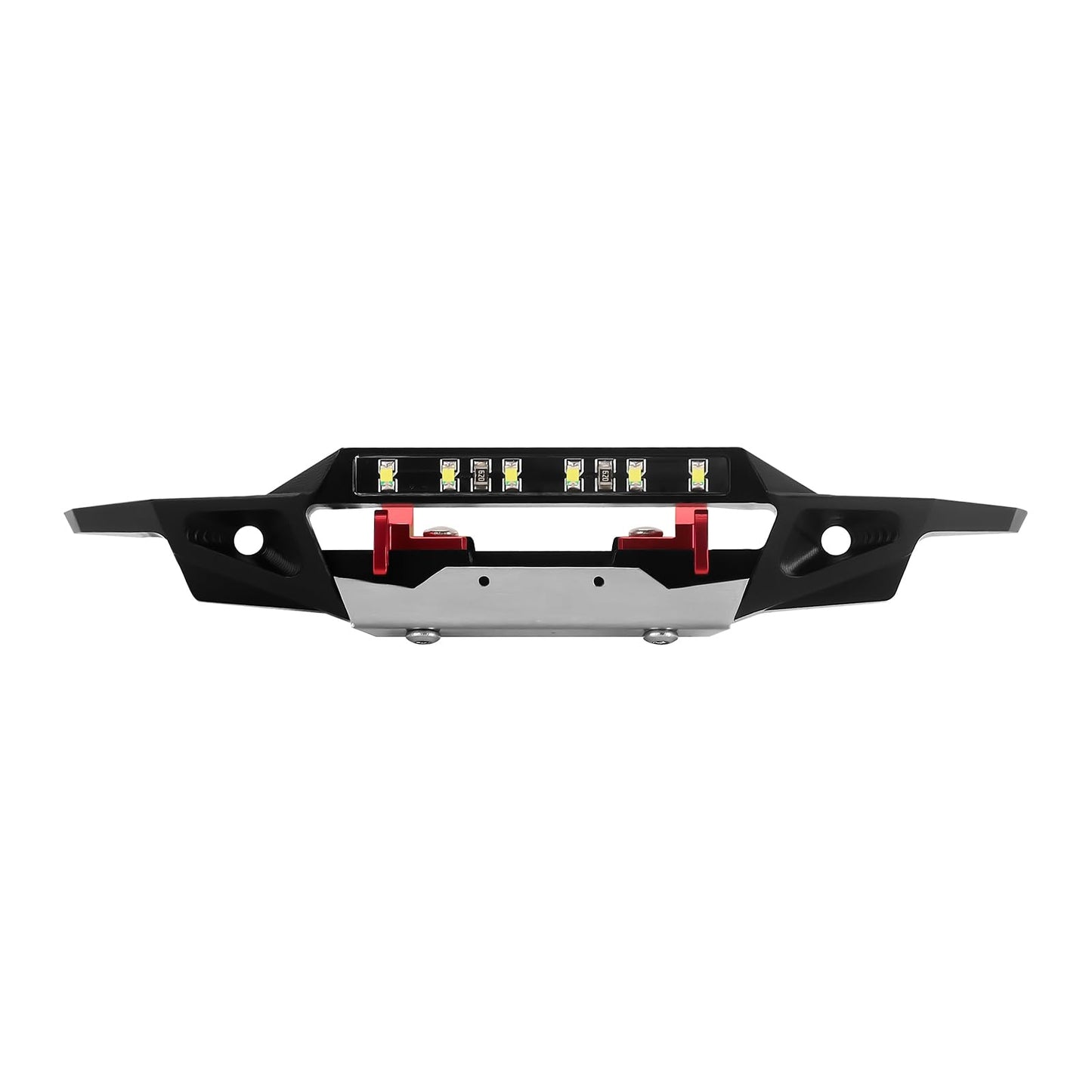 INJORA 23g Front and 25g Rear Bumper - CNC Aluminum Bumper Set for TRX4M Bronco Upgrade 1/18 RC Crawler