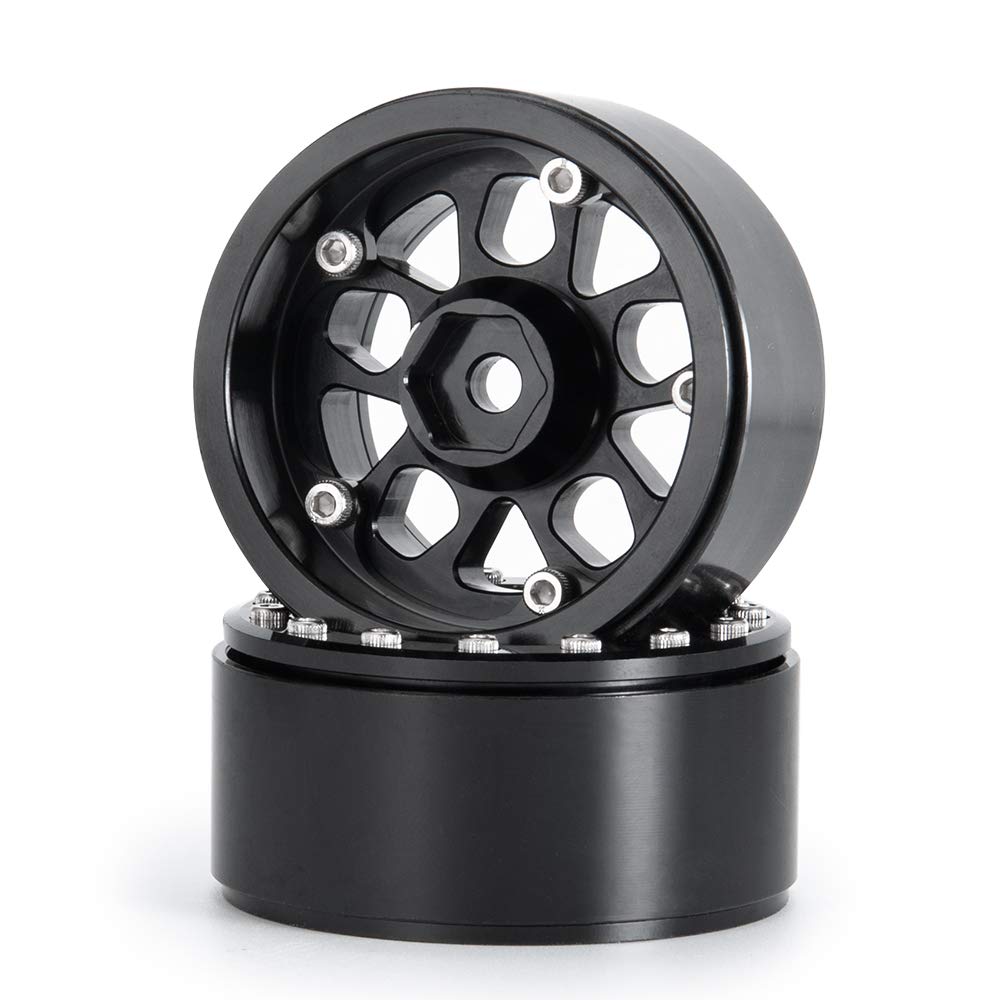 Benedict Harry 4PCS Metal 1.9'' Heavy Duty Beadlock Wheel Rims for 1/10 RC Crawler Axial Scx10 II D90 TRX-4 Tamiya CC01 D110 SCX