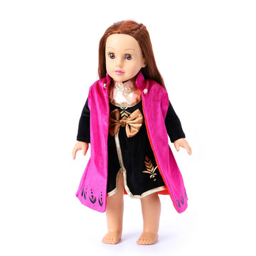 18-Inch Girl Doll Clothes Princess Dress Costume Fits 18” Dolls (Anna-2)