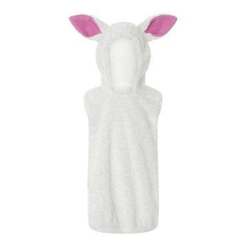 FEIBEL Kids Sheep Costume Boys Girls Furry Hooded Vest Cute Animal Costume Little Lamb Christmas Outfits (White, 4-5 Years)