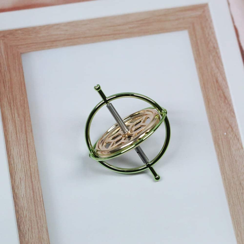 Joytech Gyroscope Spinner Toy - Golden Metal Anti-Gravity Balance - 62 * 88 mm