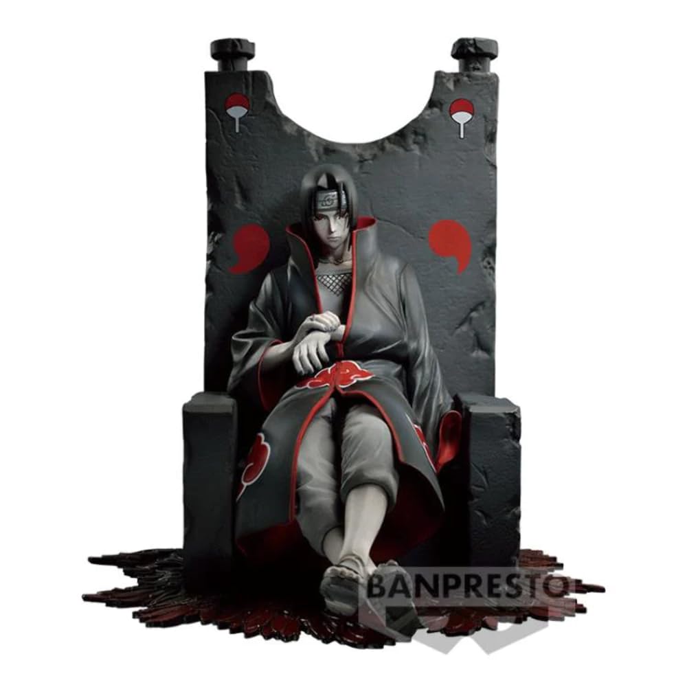 Banpresto Naruto Shippuden Dioramatic Uchiha Itachi Statue, Multicolor, Model BAN19199, Plastic Collectible Figure