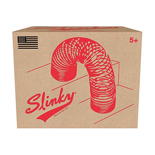 Collector’S Slinky The Original Walking Spring Toy, Black Metal Slinky, Party Favors, Fidget Toys, Kids Toys For Ages 5 Up By Just Play