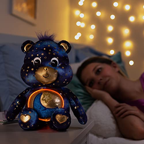 Basic Fun Care Bears Bedtime Bear Plush Toy - Luminous Blue Collectible, Model 22665