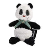 LES DÉGLINGOS Panda Plush Toy - Simply Rototos, One Size, Black & White, Polyester, Model 32128