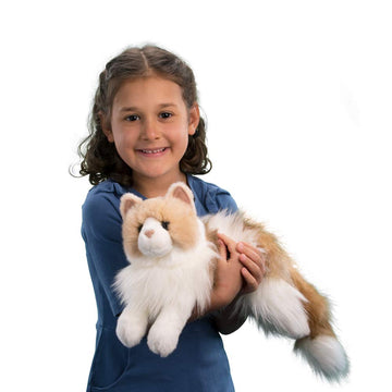 Douglas Kiki Ragdoll Cat Plush Stuffed Animal - Tan/White, 15" (38 cm), Polyester Fill, Model 284