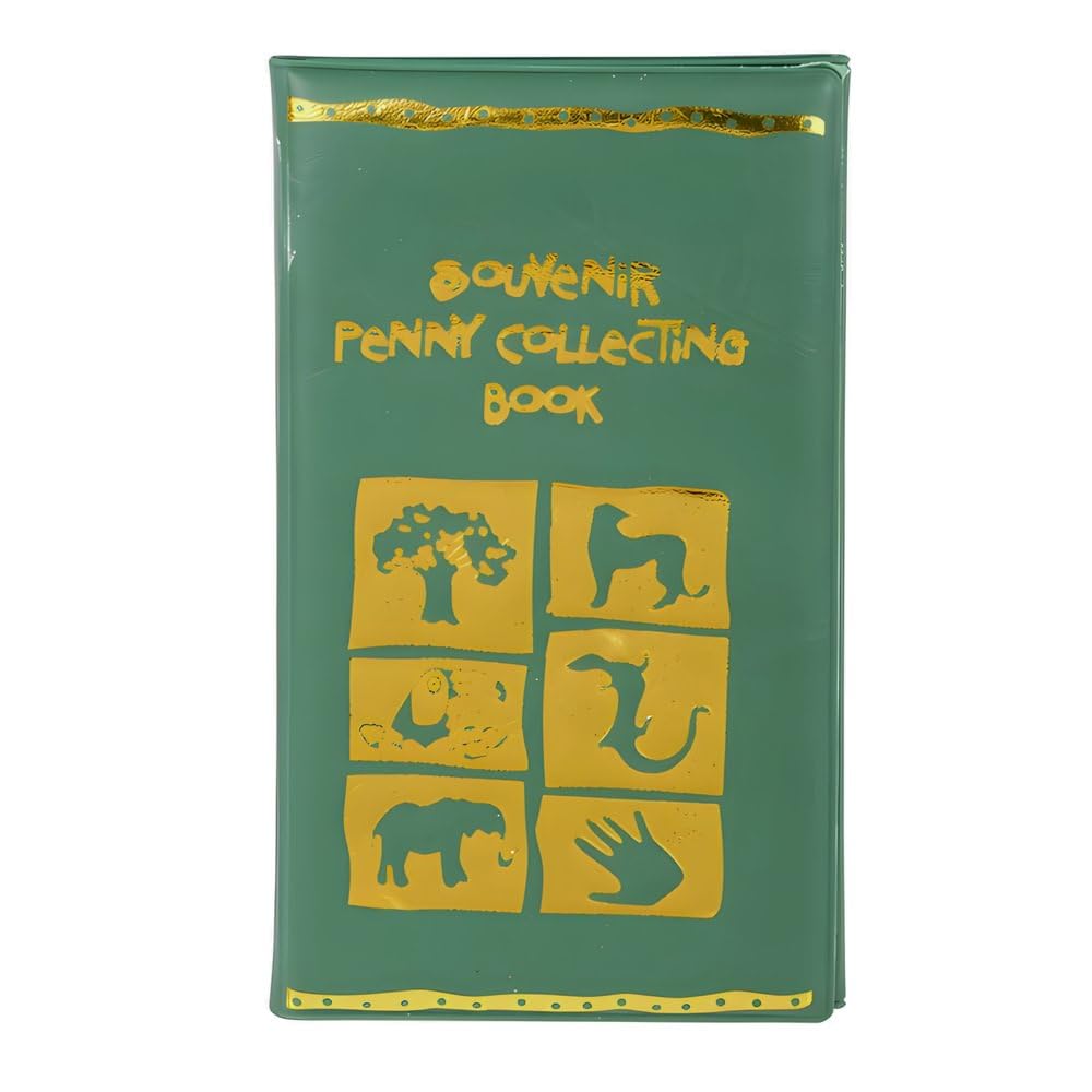 Rhode Island Novelty Green Zoo Penny Collecting Book One Per Order
