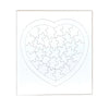 Hygloss Products 8 Blank Heart Puzzles With Envelopes – 8.5 X 9.5 Inches With Surrounding Frame – Ideal For Valentine’S Day Crafts – Write, Draw, And Decorate – 34 Pieces Each