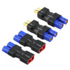 rflaueo 4pcs T-Plug Style to EC3 Male Female RC Connector Adapter(E07-4)