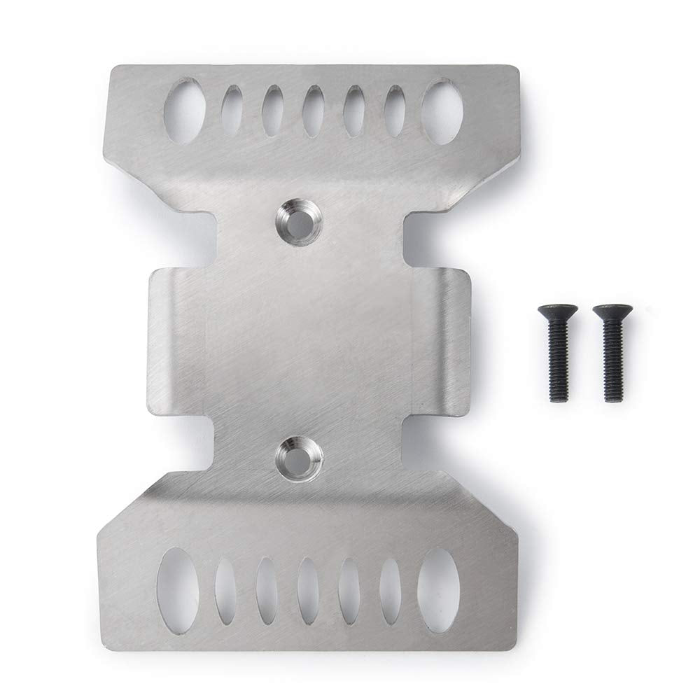 RCLions Stainless Steel Center Skid Plate Protection Plate Chassis Guard for Axial SCX10 iii AXI03007 AXI03006B Upgrades 1/10th