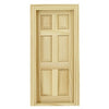 Melody Jane Dollhouse Traditional Wooden 6 Panel Interior Door 1:12 Miniature Builders Diy