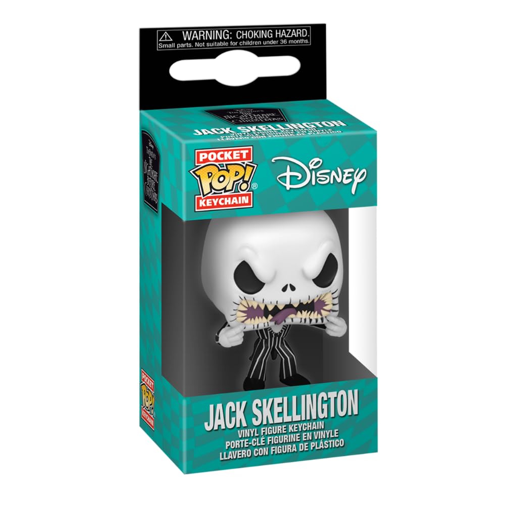 Funko Pop Keychain: Nightmare Before Christmas - Jack (Scary Face), Multicolor (56922)