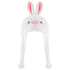 Funny Plush Animal Hat with Ear Flaps, Soft Fleece Hats Cute Bunny Cap for Kids Women Girls Cosplay Party (Bunny) Multi-Colored