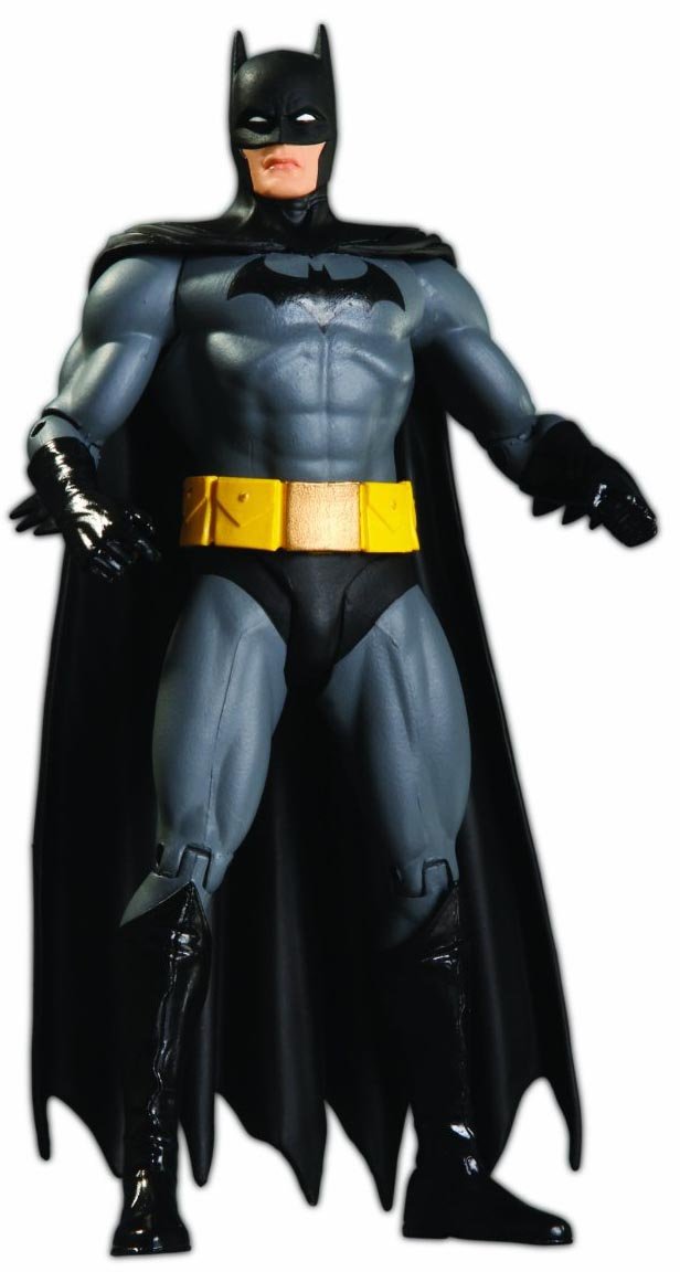 DC Comics Batman Action Figure - Classic Icons Series 1 - Gray - Model OCT100352 - Plastic Material