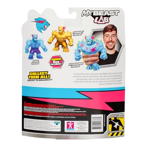 Mrbeast Lab Stretchy Hypercharged Panther By Heroes Of Goo Jit Zu Goo, Squeeze, Squish And Stretch Mrbeast'S Panther Up To 3 Tim