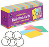 Star Right Assorted Colored Blank Flash Cards - 2''X3'' Blank Index Note Cards, Flash Cards Blank, 1000 Pre Hole Punched Index C