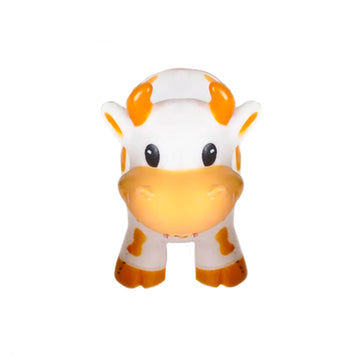 One Dozen (12) 2'' Rubber Bath Toy Animals (Cows)