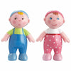 HABA Little Friends Babies Marie & Max - 2.5 Twin Baby Dollhouse Toy Figures (2 Piece Set)