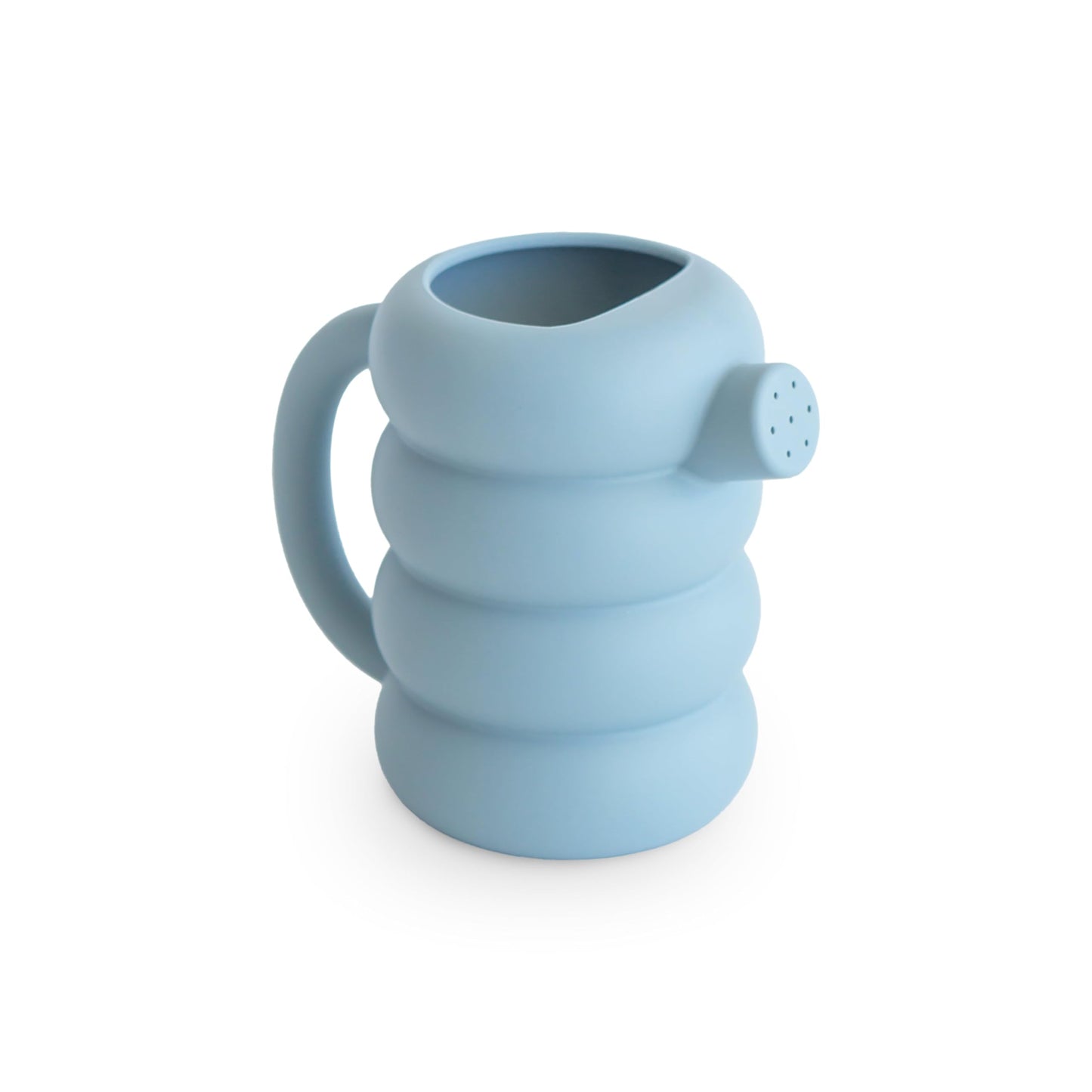 mushie Silicone Watering Can | | Bath and Outdoor Play for Toddlers 10 Months+ (French Blue)