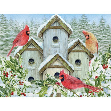 Lang Cardinal Birdhouse Puzzle - 500 Pc (5039174), Multicolor