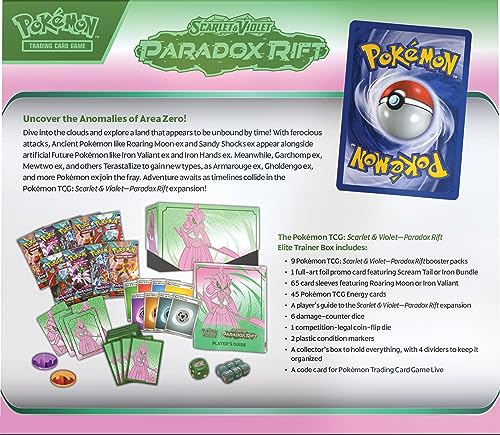 Pokemon TCG: Scarlet and Violet: Paradox RIFT: advanced Trainer Box - Iron Valiant