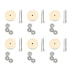 Milisten 20 Set 30Mm Doll Joint Cotter Pin Joints And Fibreboard Discs Wooden Dolls Accessories For Soft Toys Teddy Crafts