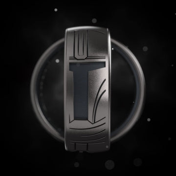 Enso Rings Etched Star Wars Characters - Classic Silicone Ring - Mandalorian - Size 10