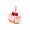 Anirollz Stuffed Animal Plush Keychain - Ornament Charm Toy Doll | Soft, Squishy, Warm, Cute, Comfort, Safe | Strawberry Roll Cake Outfitz With Kitty - Birthday Decorations Gift 4' Kittiroll