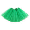 2-8Years Girls Tutu Classic Elastic 3 Layered Tulle Skirt Tutu For Toddler Girl (Green)