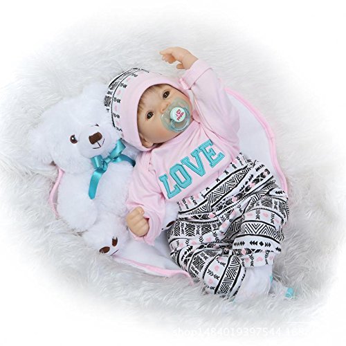 Reborn Dolls Baby Clothes Pink Outfits For 20'- 22' Reborn Doll Girl Baby Clothing Baby Sets