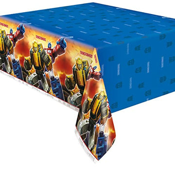 Transformers Birthday Party Supplies Decoration Bundle Pack Includes 2 Rectangular Plastic Table Covers 54 x 84 and 1 Dinosaur S