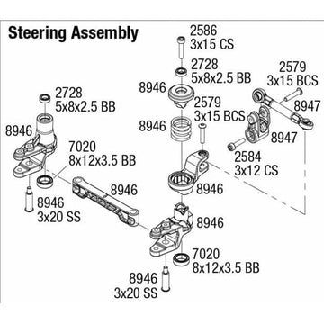 Hot Racing Aluminum Servo Saver Bellcrank Steering Maxx, Small, Black