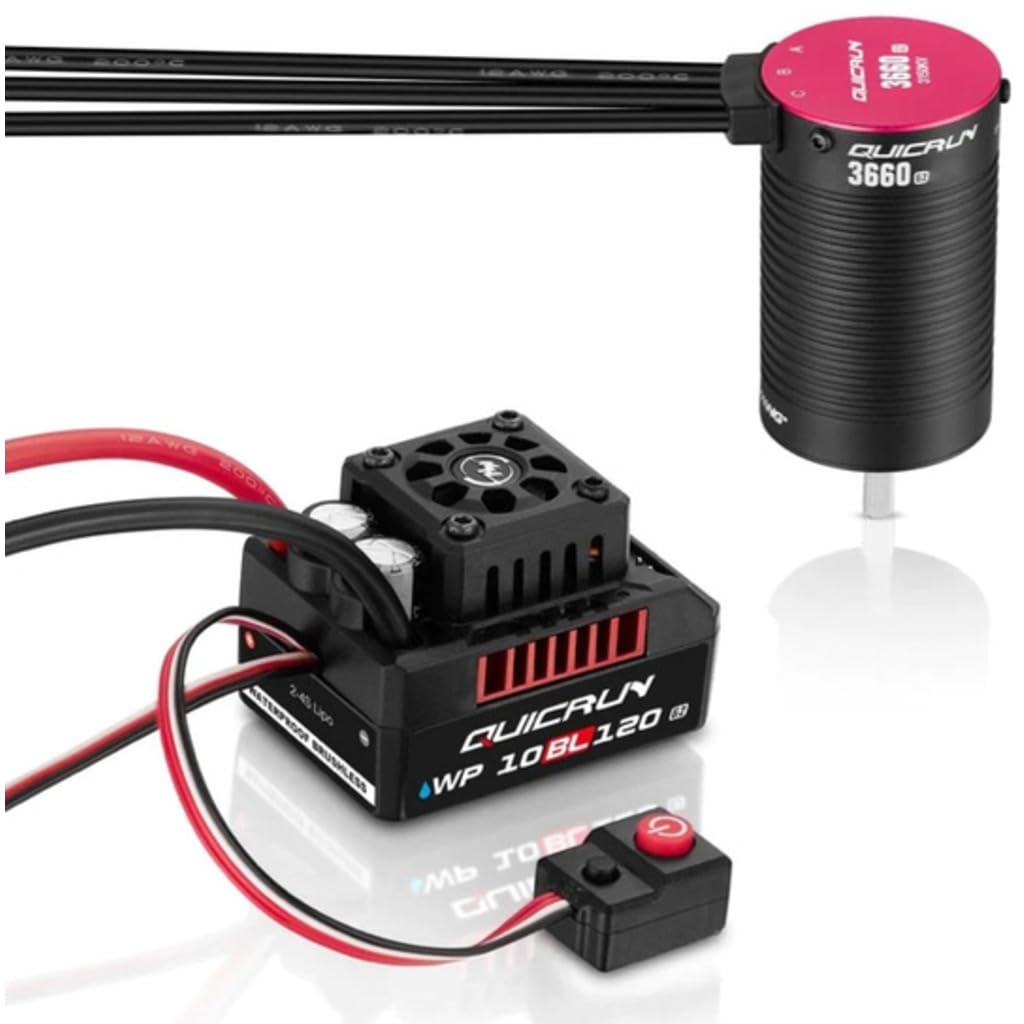 HOBBYWING Quicrun 10BL120 G2 & 3660SL G2 Combo (QR10BL120 + 3660-3700KV SL G2 Combo)