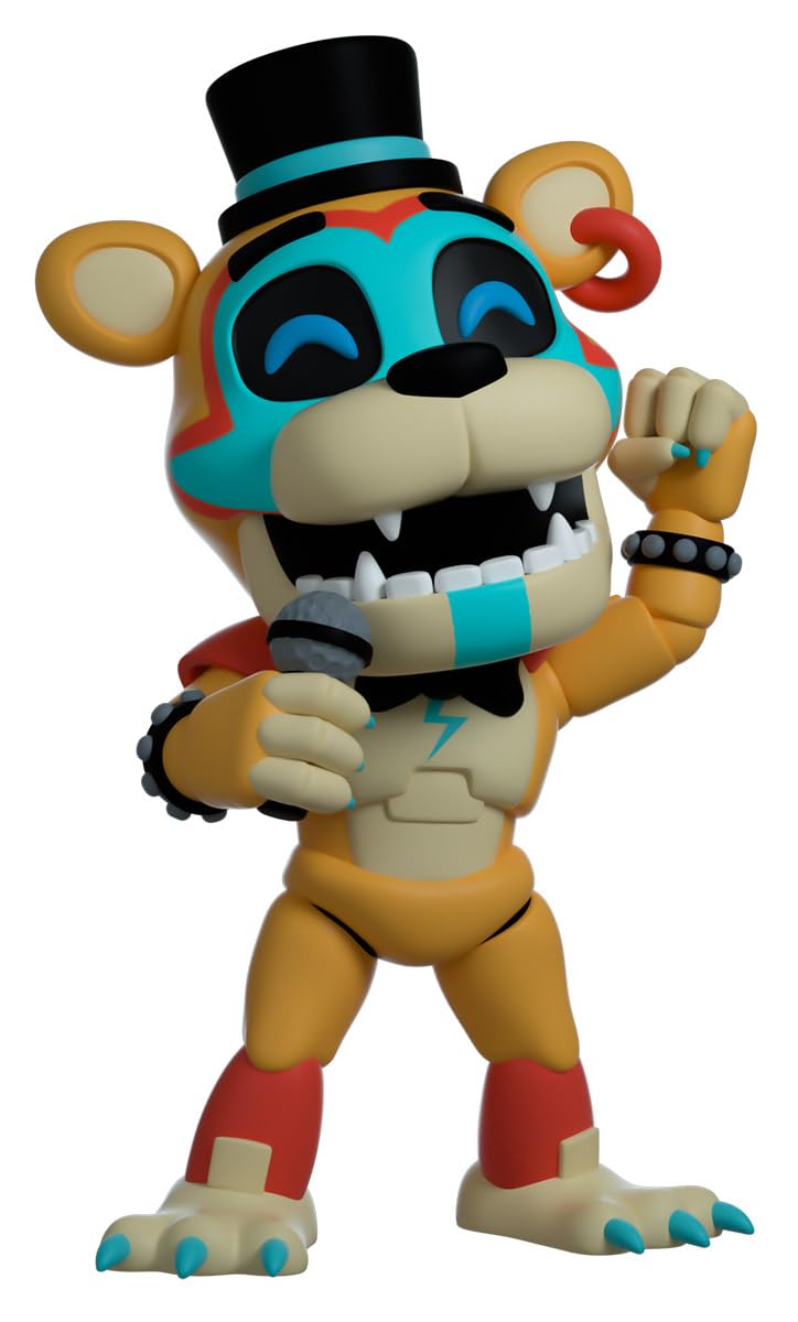 Youtooz Fnaf Glamrock Freddy 4.7”, Glamrock Freddy Vinyl Figure, Collectible Glamrock Freddy From Five Nights At Freddys By Youtooz Fnaf Collection