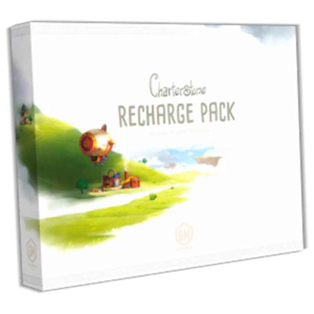 Stonemaier Games: Charterstone: Recharge Pack | Add To Charterstone To Play Through The Campaign Again | A Competitive Legacy Village-Building Board Game | 1-6 Players, 75 Mins, Ages 14+