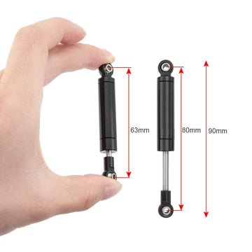 RCLions 4pcs RC Shock Absorber Damper 80mm Internal Spring for 1/10 RC Crawler Car TRX4 SCX10 D90 Upgrade Parts
