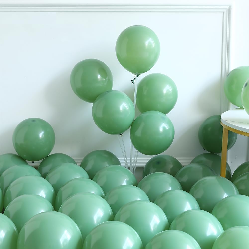 137Pcs Sage Green Balloon Garland Arch Kit White Gold Confetti Balloons Retro Green Balloon And Gold Metallic Chrome Latex Ballo
