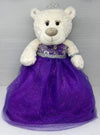 Kinnex Collections Since 1997 20' Quince Anos Quinceanera Last Doll Teddy Bear With Dress (Centerpiece) ~ Arc16831-13 (Purple)