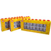 Lego Minifigure Display Case (Large 3-Pack Red)