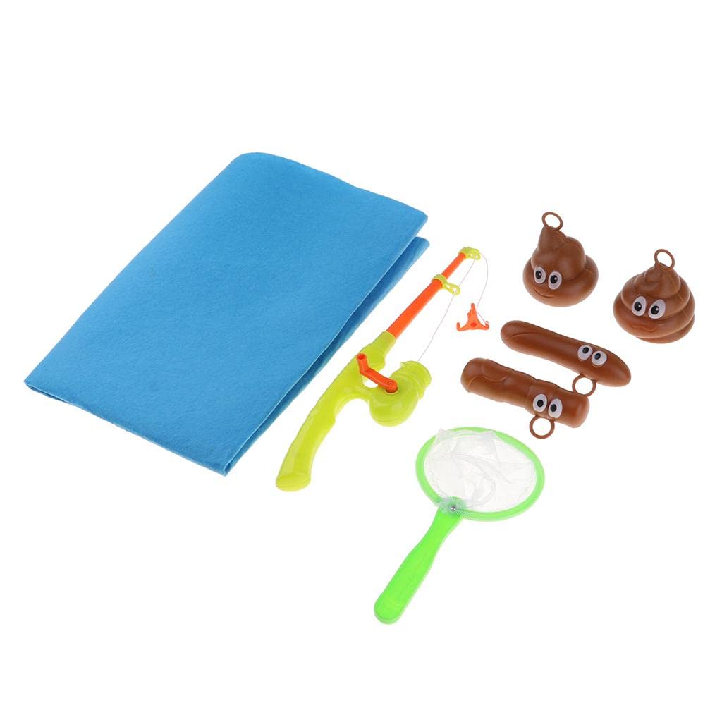 ZOOMELLA Toilet Fishing Games and Toys, Fishing for Floaters Kids Poop Early Educational Toys|Bathing Accessories|Baby