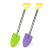 Dsmile 2 Pack Beach Shovels for Kids, 24.4 Inch Long Sand Shovels Gardening Tools Snow Shovel Sturdy Stainless Steel Handle ABS