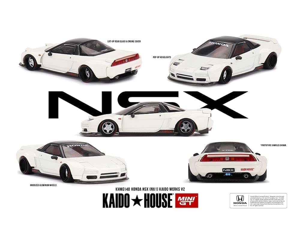 Collectibles Diecast Model Car Compatible With Kaido House 1:64 Honda Nsx (Na1) Kaido Works V2 White Limited Edition Khmg148