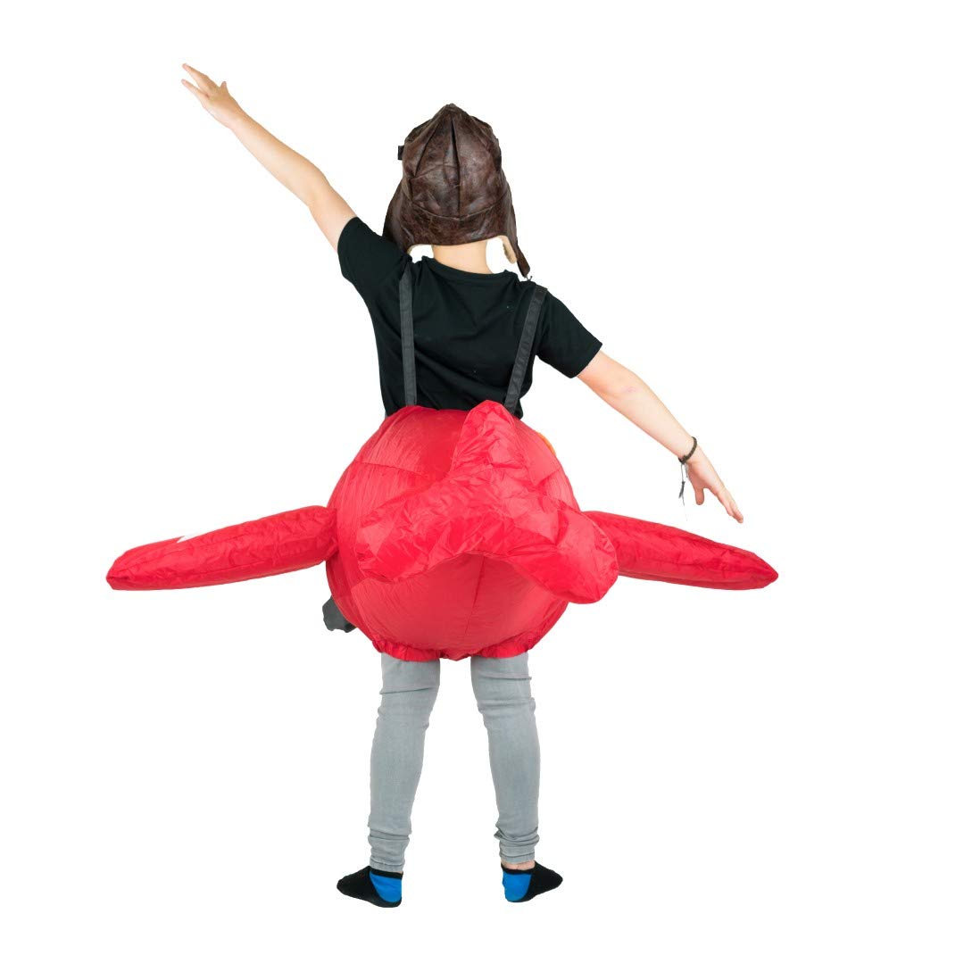 Bodysocks Red Airplane Inflatable Costume For Kids (Age 6+)