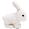 HollyHOME Plush Rabbit Easter Electronic Interactive Toy Jumping,Wiggle Ears,Mouth Moving Bunny Toy 7 Inches White Gifts for Kid
