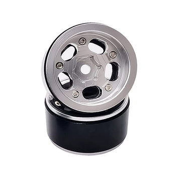 KYX Racing CNC Machined Aluminum Carbon Fibre Wheel Rims Upgrades Parts Accessories for 1/24 RC Crawler Car Axial SCX24