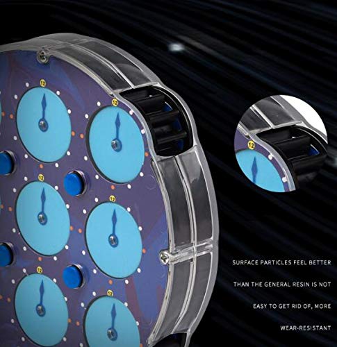 CuberSpeed Magnetic Clock Puzzle - Blue, Model CB20200722003, Kids Game Toy